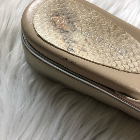 Donald J Pliner Liv Snakeskin Platform Sandals - Picture 2 of 6